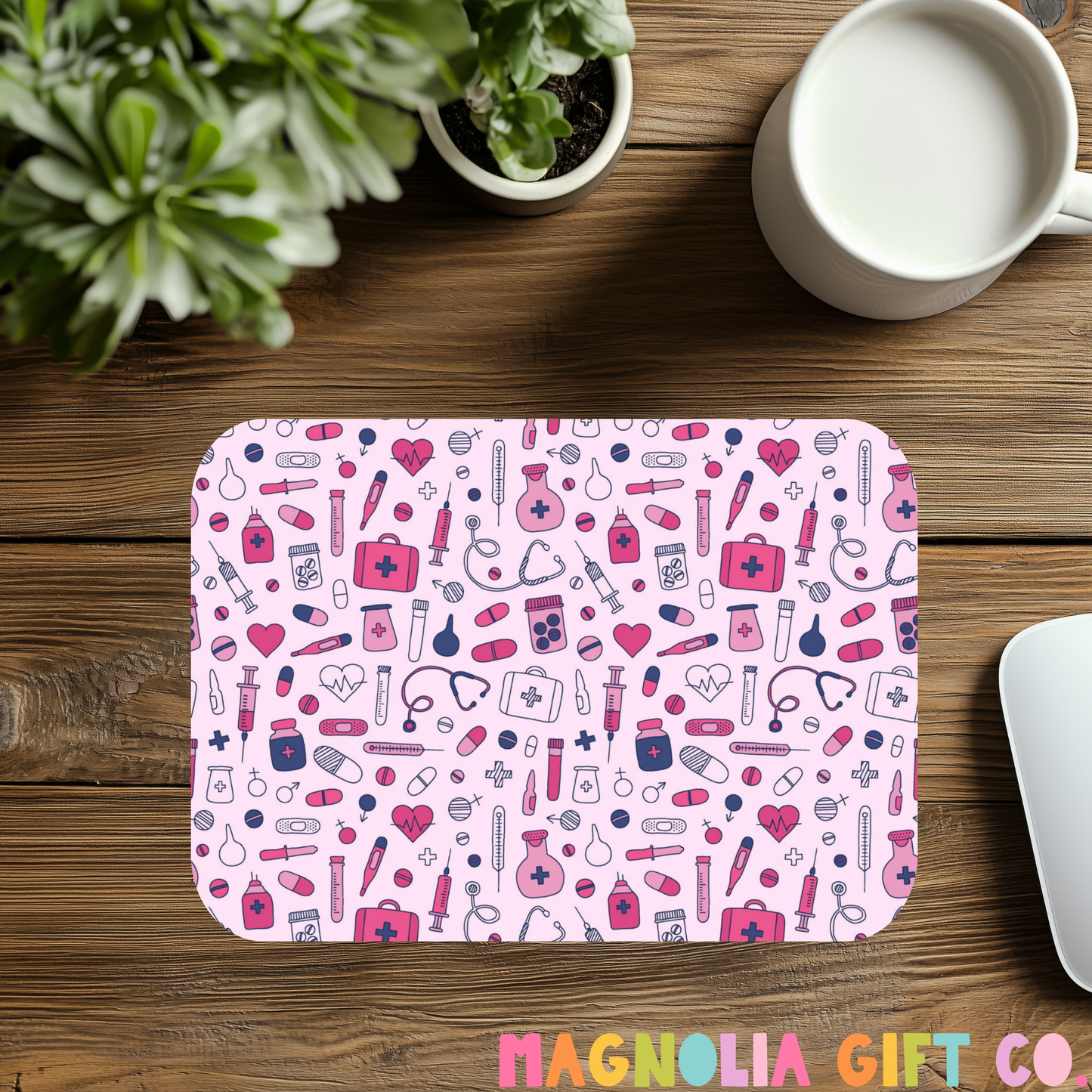 Pink Nurse Clip Art Mousepad