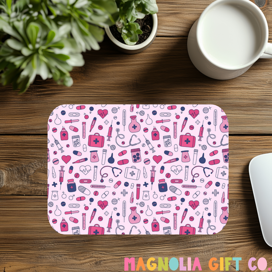 Pink Nurse Clip Art Mousepad