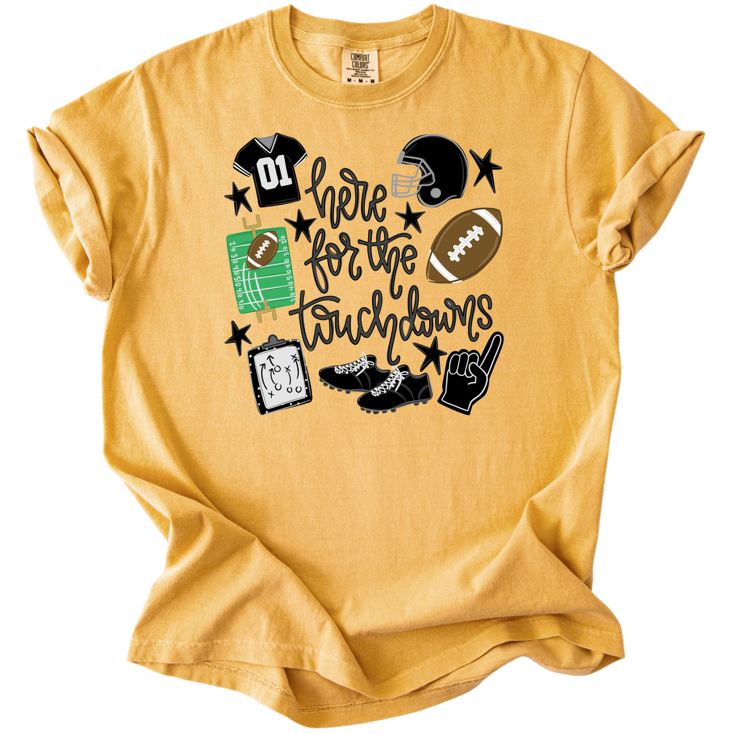 Touchdown-Black Tee