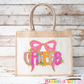 Preppy Coquette Mascot Tote Bag