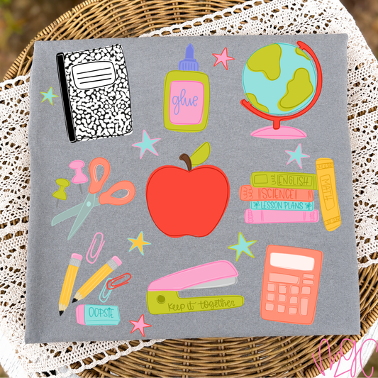 School Clip Art Tee