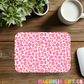 Pink + Orange Leopard Mousepad