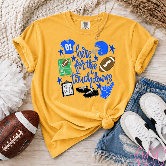 Touchdowns-Royal Tee