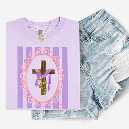Dainty Floral Cross Tee
