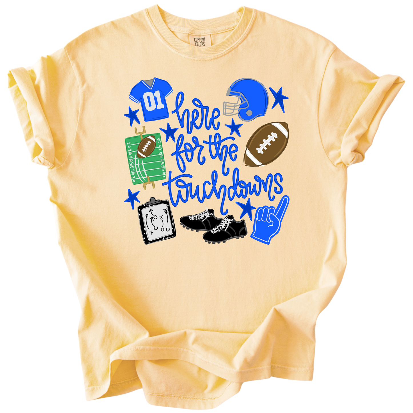 Touchdown-Royal Tee