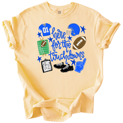 Touchdown-Royal Tee