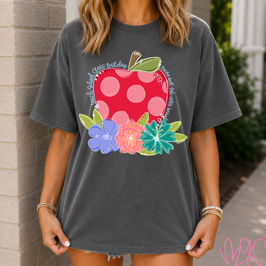 Dotted Apple Words Tee