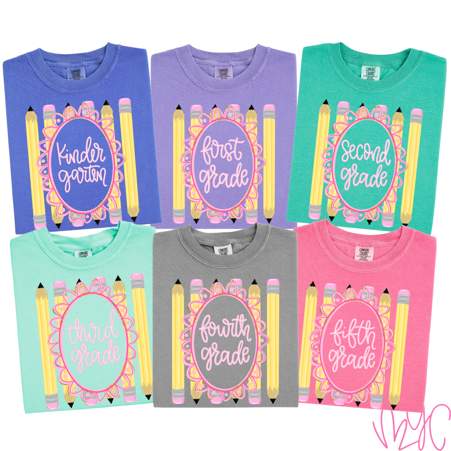 Pencil Frame Grades Tee