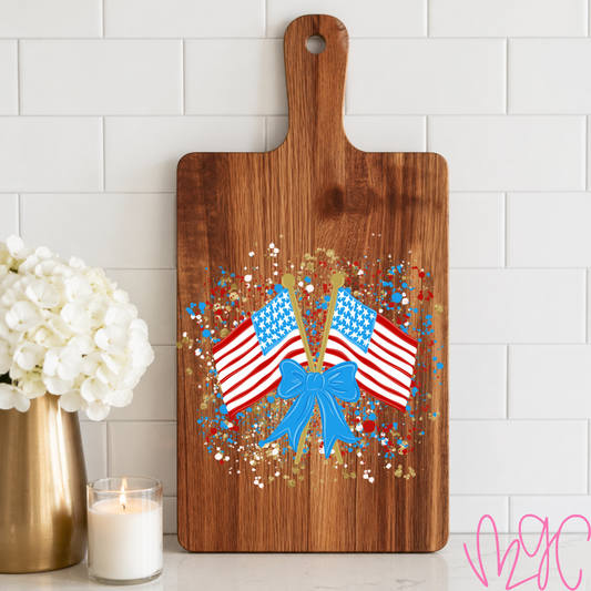 Confetti Flags Cutting Board