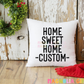 Home Sweet Home Zip Code Throw Pillow
