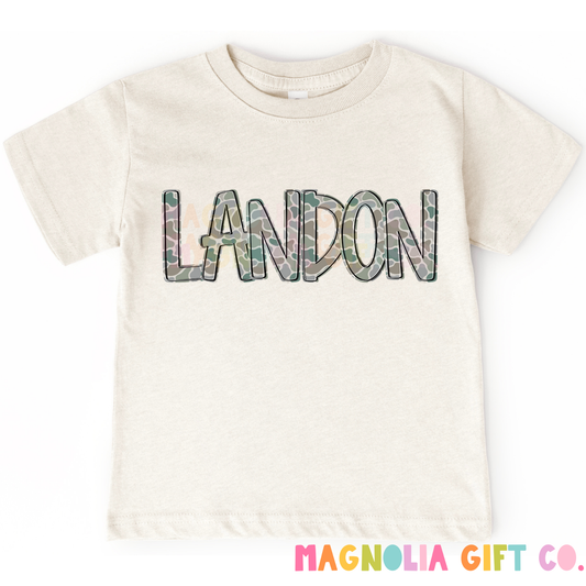 Camo Name Tee