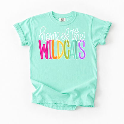 Color Pop-Home Of The Wildcats Tee