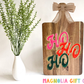 Painted Ho Ho Ho Cutting Board