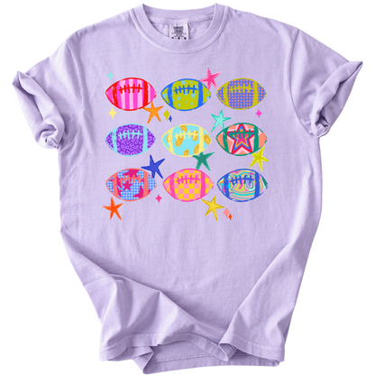 Patterned Footballs Tee