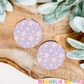 Lavender Daisies Car Coasters