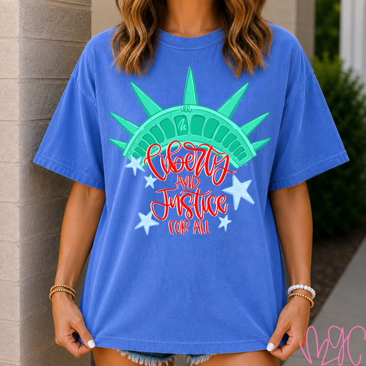 FSF-Liberty & Justice Tee