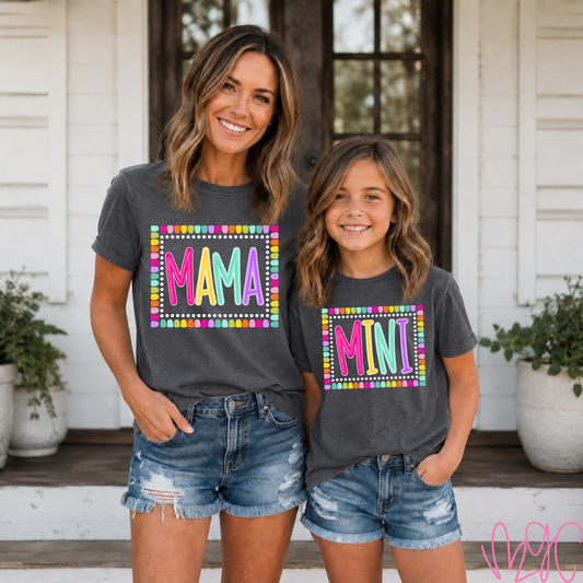 Color Pop-Mama/Mini Tee