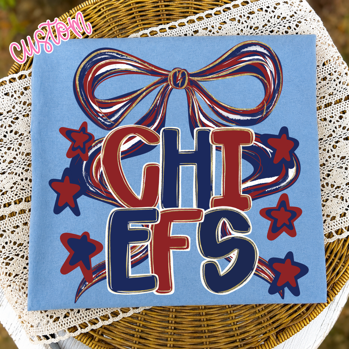 Preppy Bow-Chiefs Tee