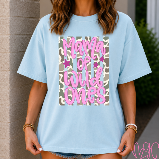 Mama Of Wild Ones (Pink) Tee
