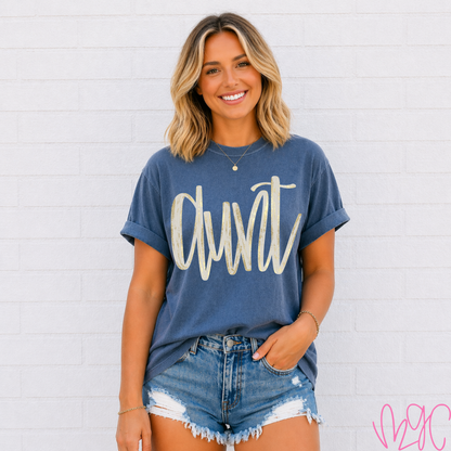 Custom Brushed Family Title Tee