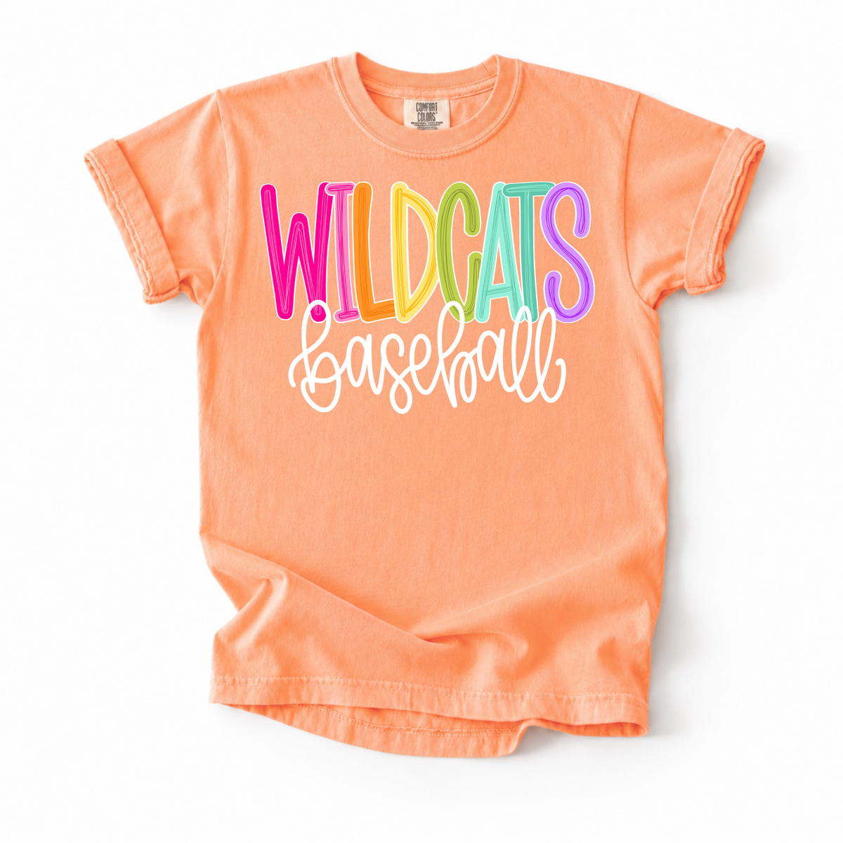 Color Pop-Wildcats Baseball Tee