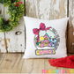 Custom Zip Code Snowglobe Throw Pillow