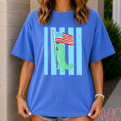 FSF-Patriotic Dino Tee