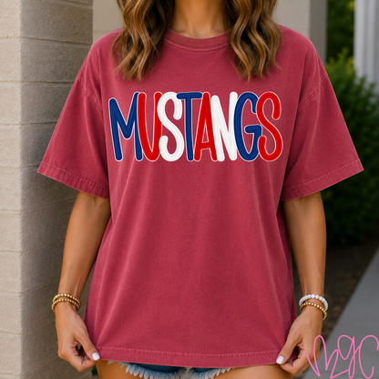 Bubble Mustangs Tee