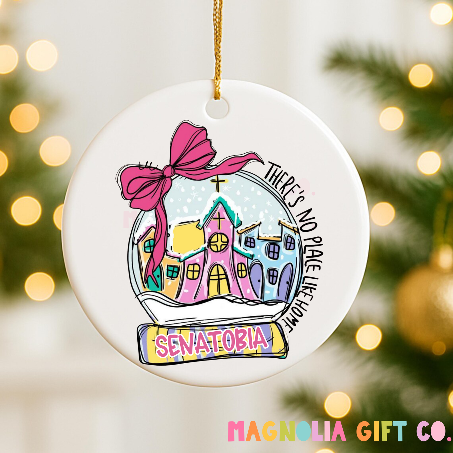 Snowglobe City Ornament