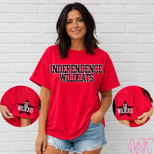 Distressed Independence (Black) Tee