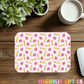 Pink Apples & Pencils Mousepad