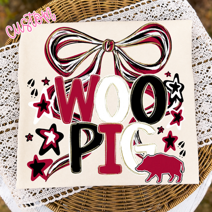 Preppy Bow-Woo Pig Tee