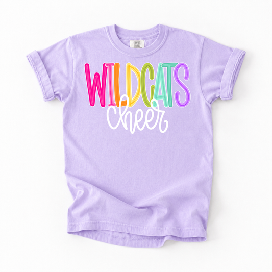 Color Pop-Wildcats Cheer Tee