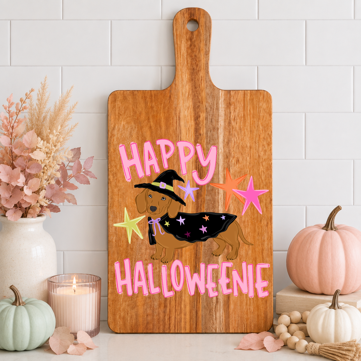 Happy Hallo-weenie Cutting Board