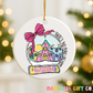 Snowglobe Zip Code Ornament
