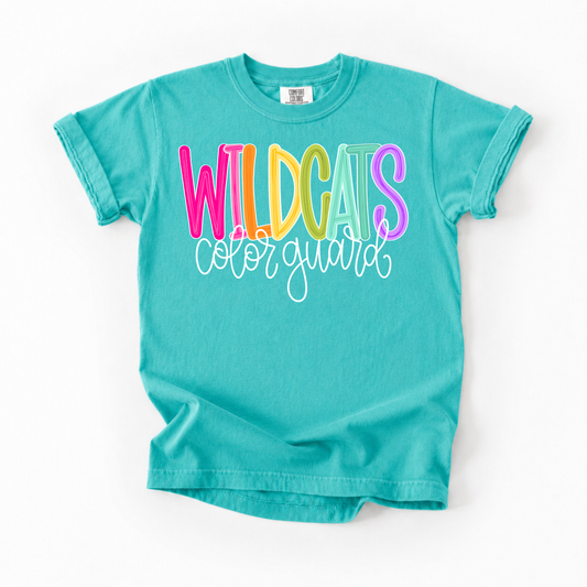 Color Pop-Wildcats Color Guard Tee