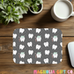Gray Repeat Teeth Mousepad