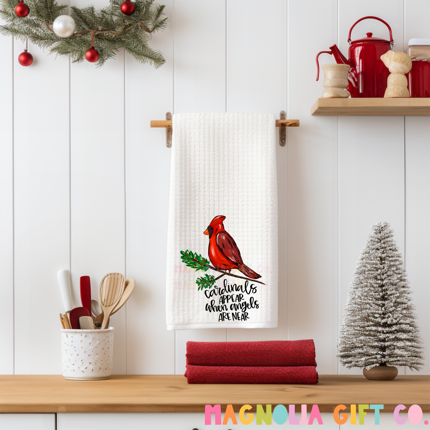 Cardinals Appear Tea Towel