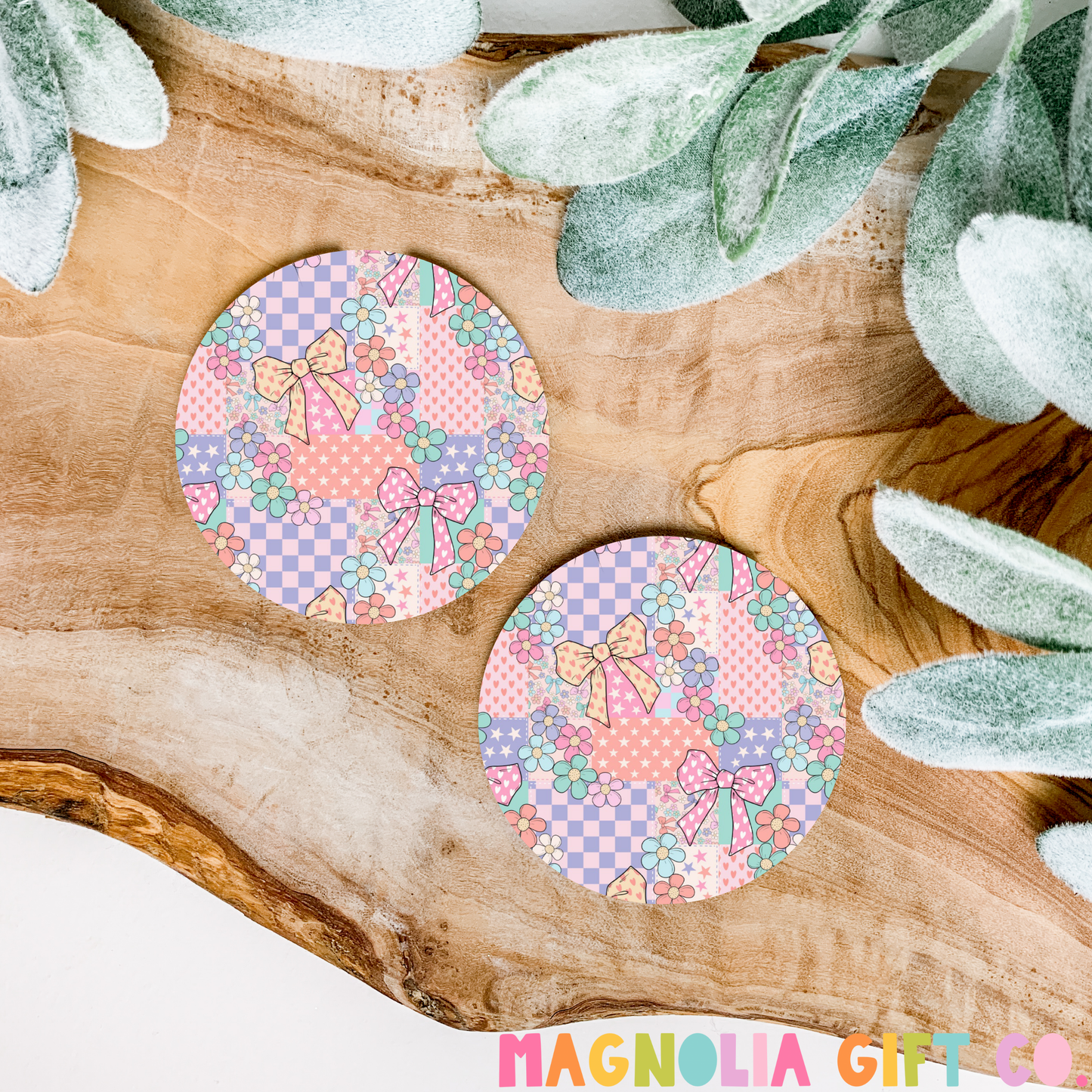 Pattern Patches Car Coasters