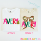 Preppy Christmas Name Tee