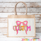 Preppy Coquette Mascot Tote Bag