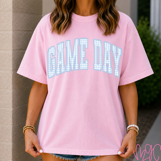 Seersucker Game Day Tee