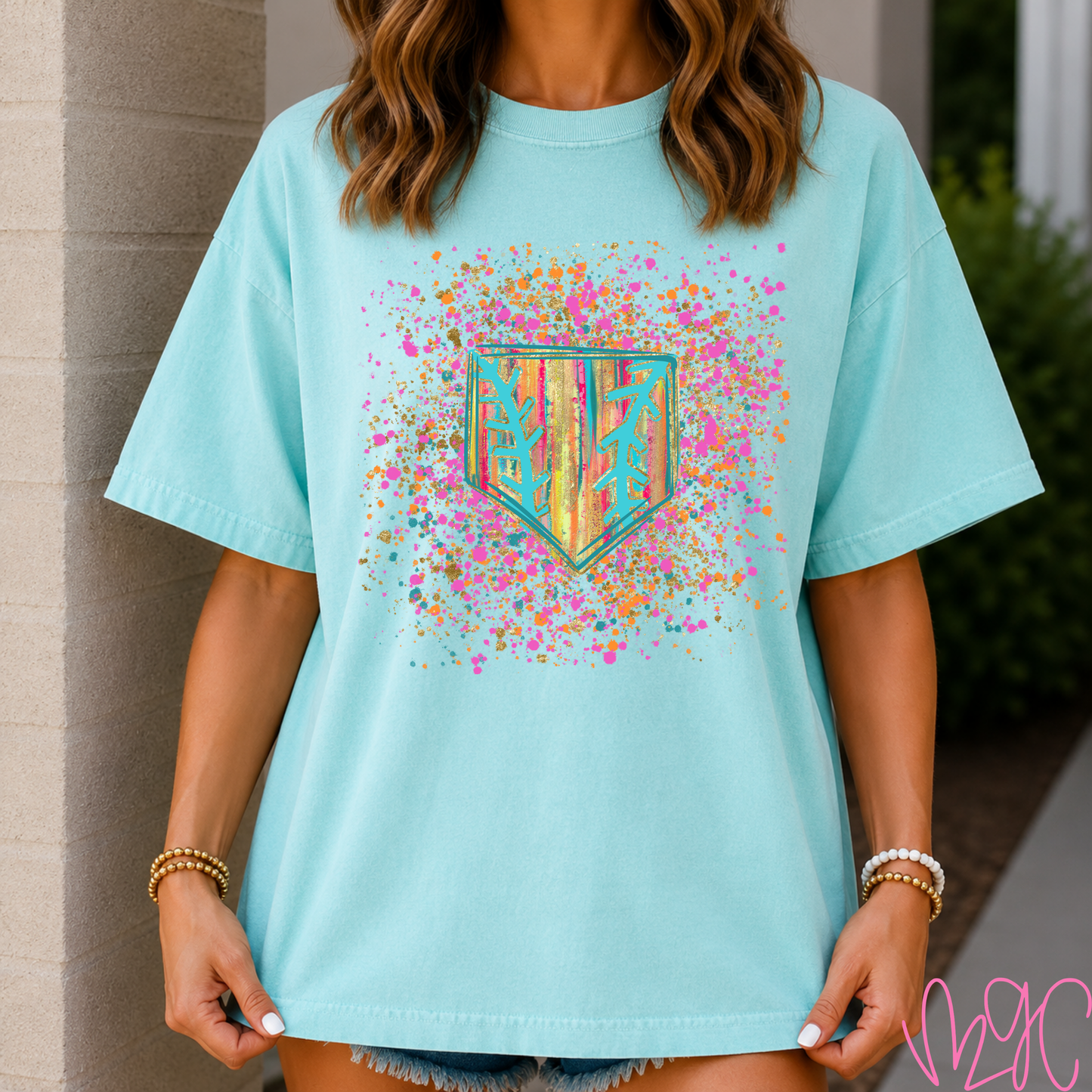 Confetti Home Plate Tee