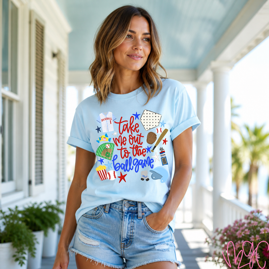 Take Me Out (Baseball) Tee