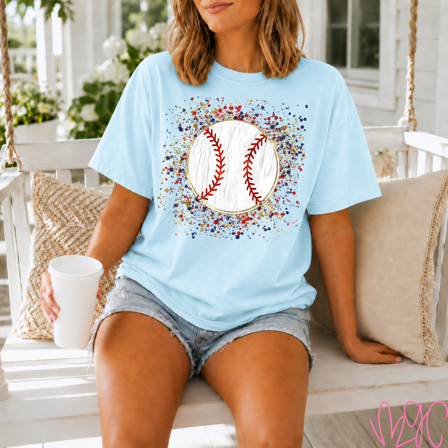 Confetti Baseball Tee