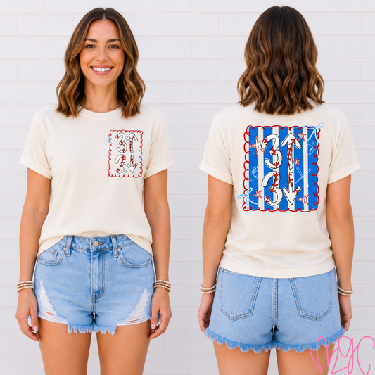 3 Up-3 Down (Baseball) Tee