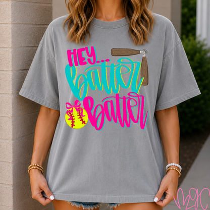 Hey Batter Batter (Softball) Tee