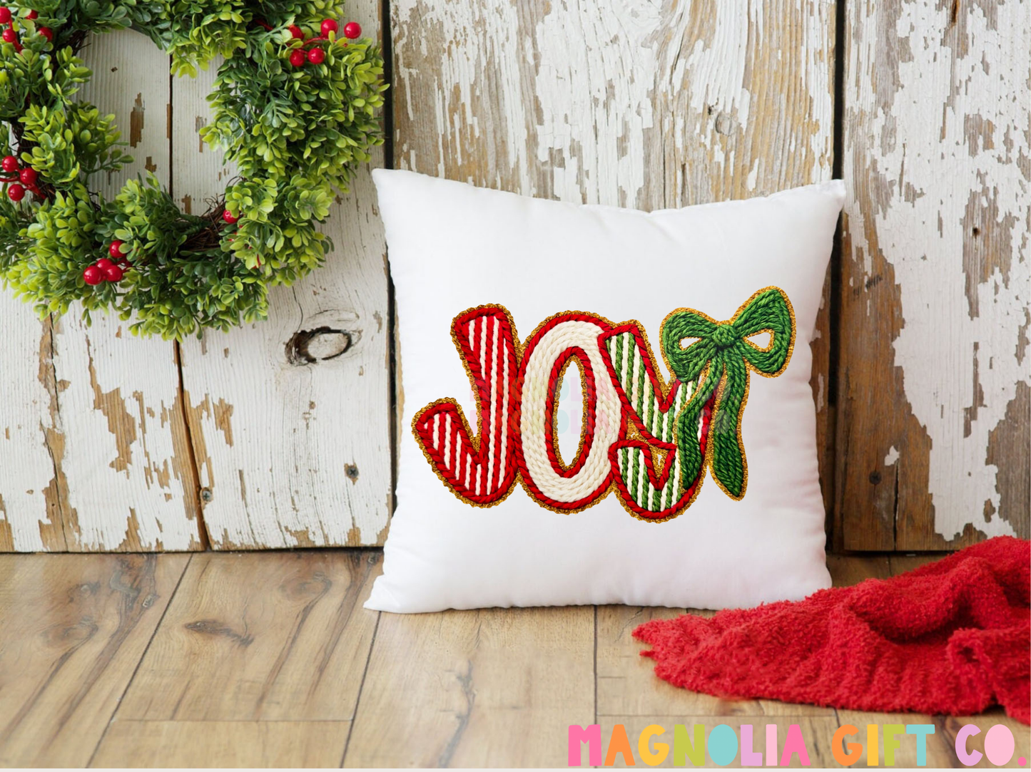 Joy Yarn Throw Pillow