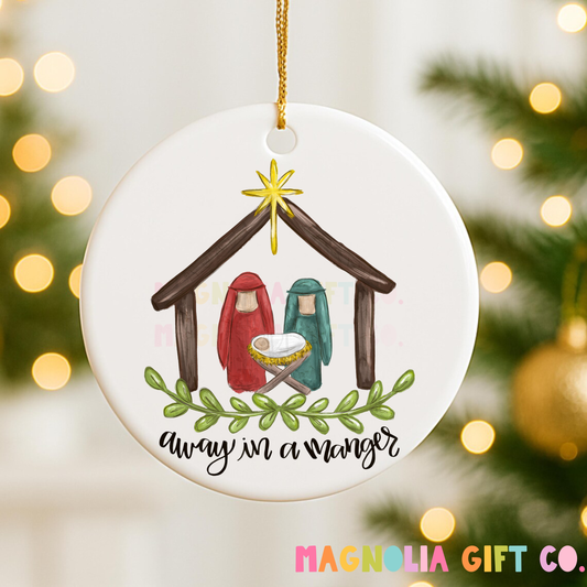 Away In A Manger Ornament