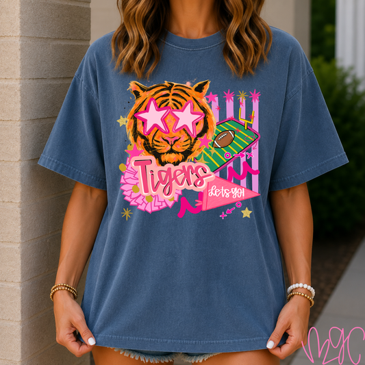 Preppy Tigers Doodle Tee